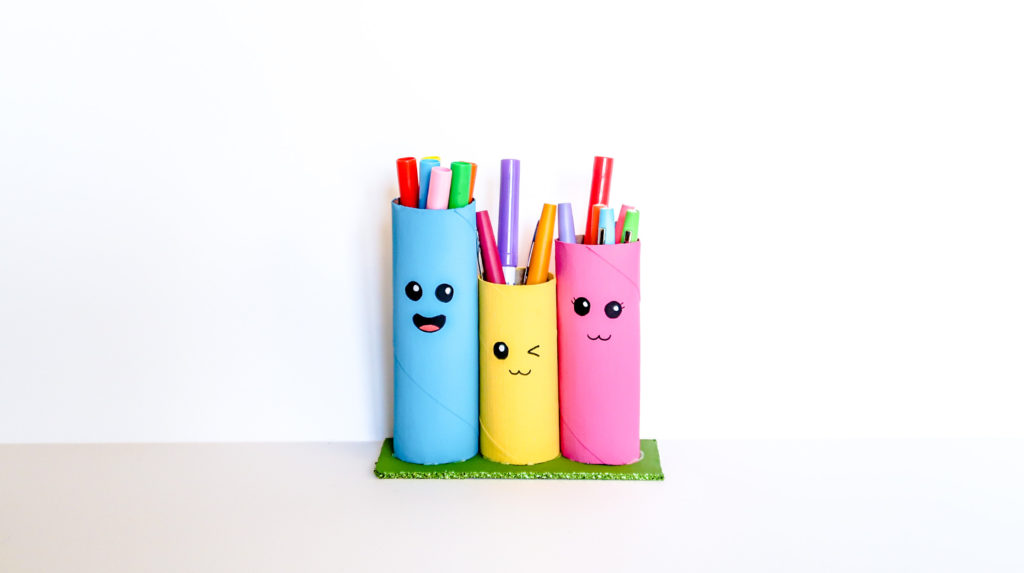 Les Pots de Crayons en rouleaux de carton - Les Mercredis Sous La